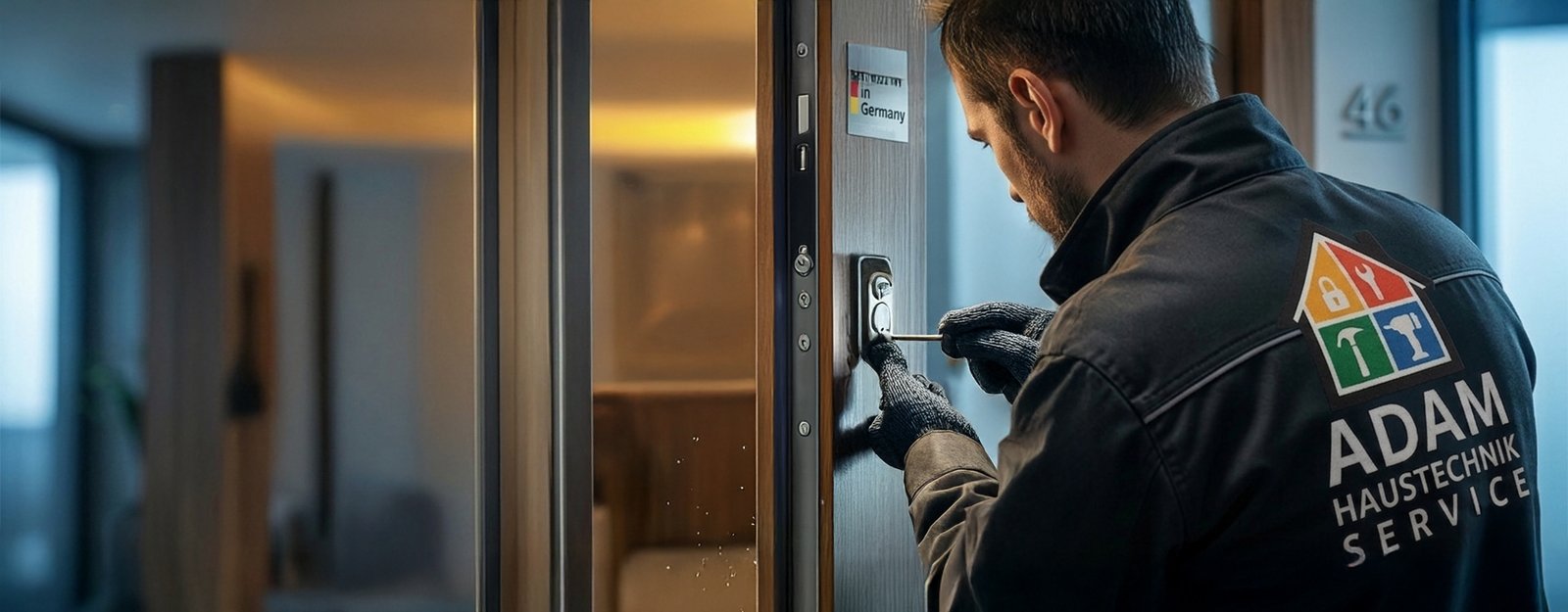 Schlüsseldienst Zierenberg – Techniker öffnet eine Tür